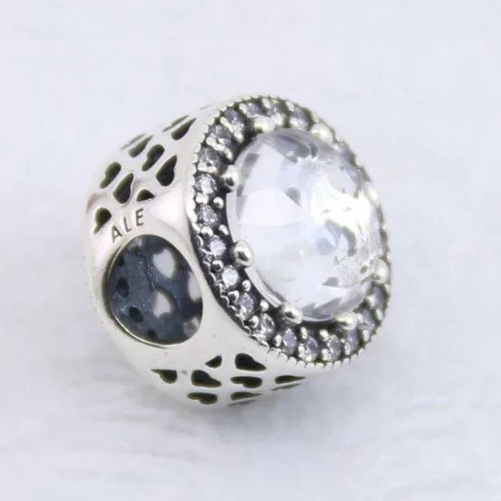 Radiant Hearts White Clear CZ Crystals Pandora Charm  2026 FIFA World Cup Sale